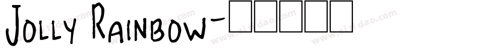 Jolly Rainbow字体转换
